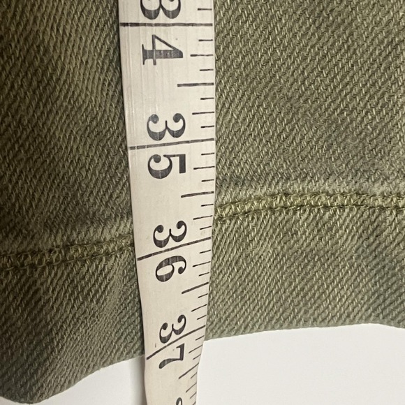 Tractr Pants Girls 12 Olive Green Pleated Wide Leg Cotton Twill Chino Modern L - Picture 11 of 16